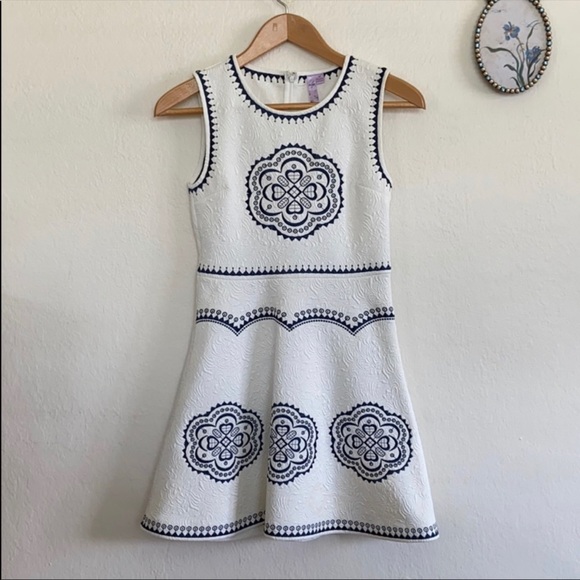 Alya Embroidered Skater Dress - M - Picture 4 of 6